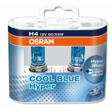 62193 CBH+   EURO 5000K (2 шт) 12B H4 (60/55) (+50% ярк.) P43t Hyper White Plus OSRAM автолампа
